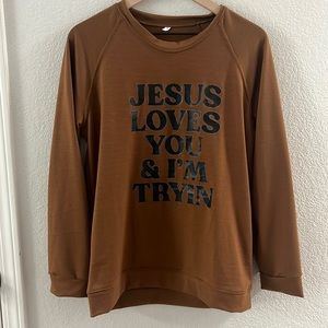 Oversized crewneck sweatshirt